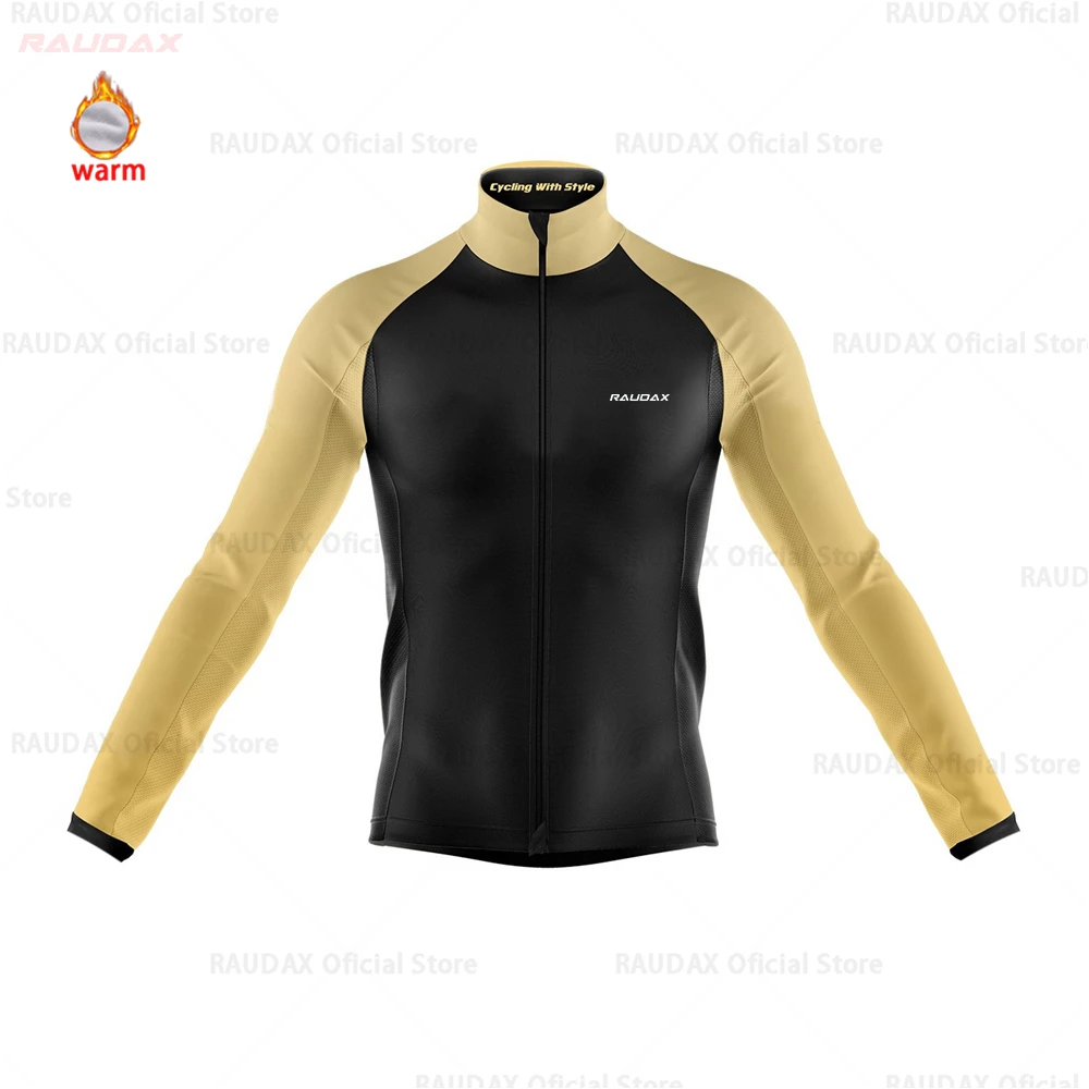 jersey only Мужская Джерси для велоспорта Pro Team raudax зимняя флисовая одежда для велоспорта MTB велотрусы Ropa Ciclismo триатлон - Цвет: jersey only