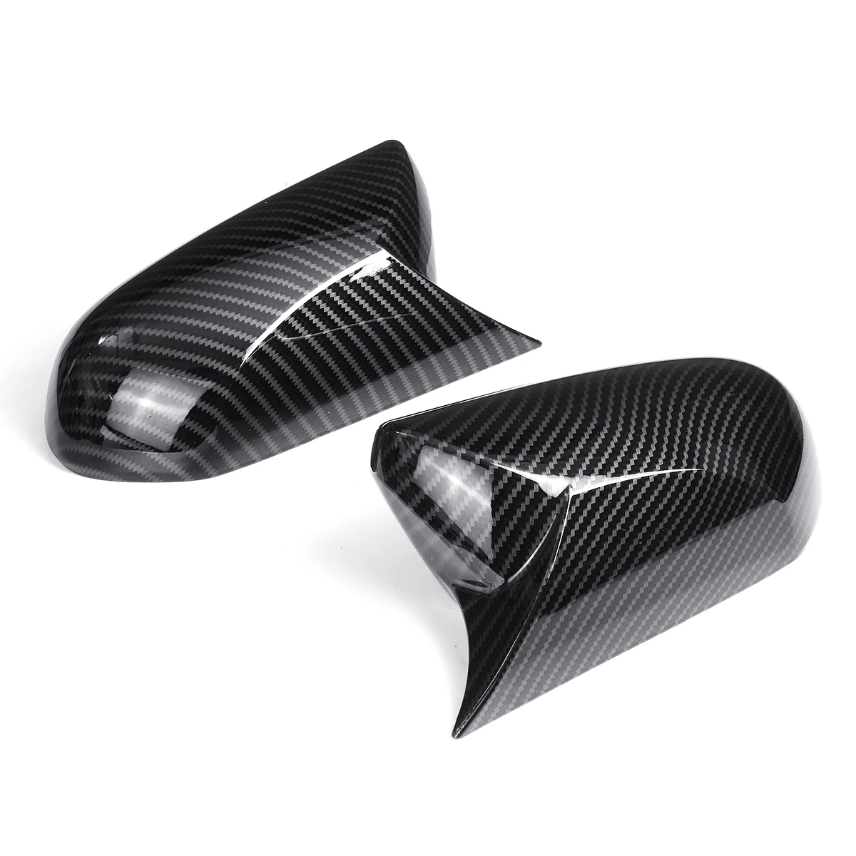 Carbon Fiber Пара рогов Стиль углеродного волокна стиль заднего вида боковые защитные колпачки для зеркала подходит для Toyota Camry+ Avalon C-HR - Цвет: Carbon Fiber