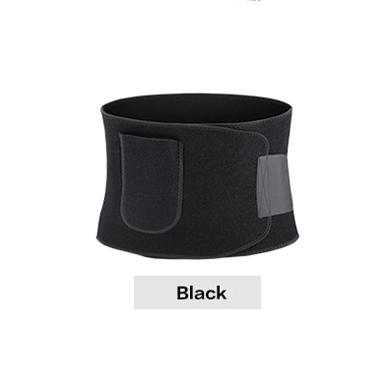 black sweat belt Универсальный фитнес для взрослых спортивный пояс Поддержка упражнения для похудения формирующий ремень тренажерный зал тренировка Талия Триммер пояс для похудения - Цвет: black sweat belt