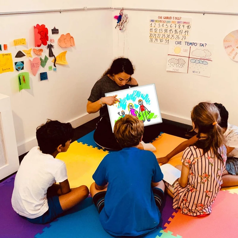 Магнитная доска для сухого стирания с подставкой рабочего стола двухсторонняя