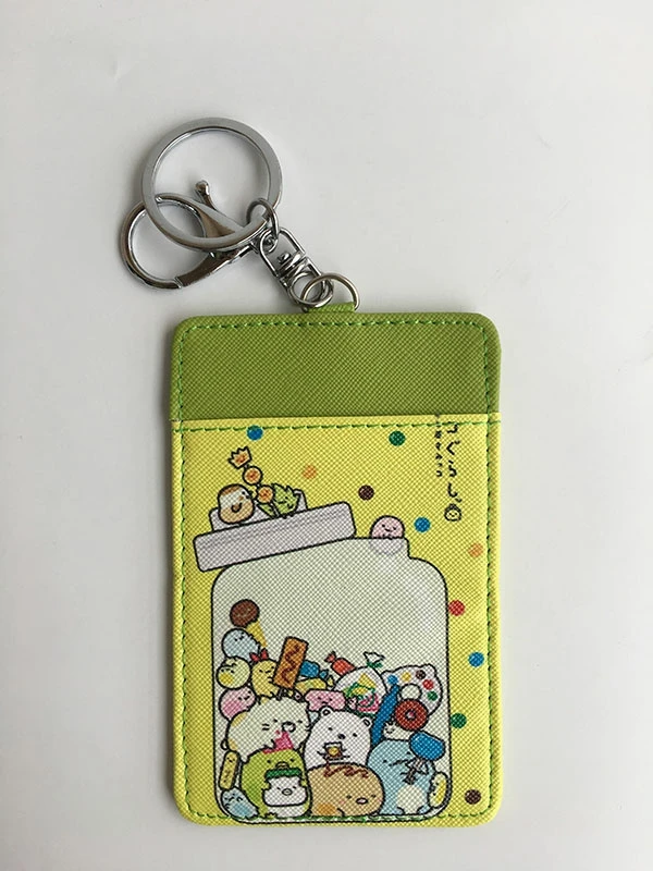 see chart IVYYE 1 шт. Sumikko gurashi аниме плюшевый держатель для карт PU мультфильм Кредитные ID Сумки монета автобус карты кошелек малыш девочки подарки - Цвет: see chart