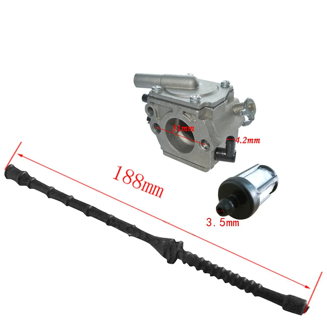 Карбюратор Carb с топливным фильтром для бензопилы STIHL 038 MS380 MS381 | Инструменты