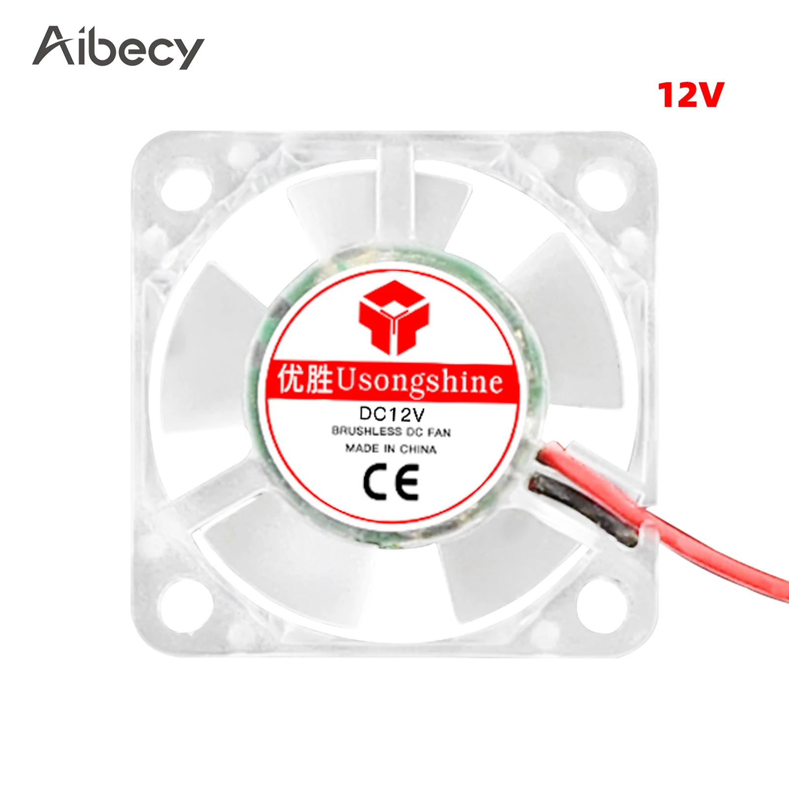 

Aibecy Brushless Cooling Fan High Speed Low Noise Luminous Hydraulic Bearing Fan 25x25x10mm DC 24V with LED Light for 3D Printer