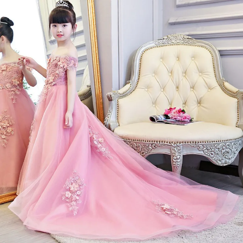 Длинное платье в пол с цветочным узором для девочек соблазнительное Прозрачное