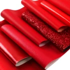 Красная серия, массивные блестящие тонкие блестящая искусственная кожаные листы, личи, бархат, однотонная ткань из синтетической кожи, размер А4 для самостоятельной сборки