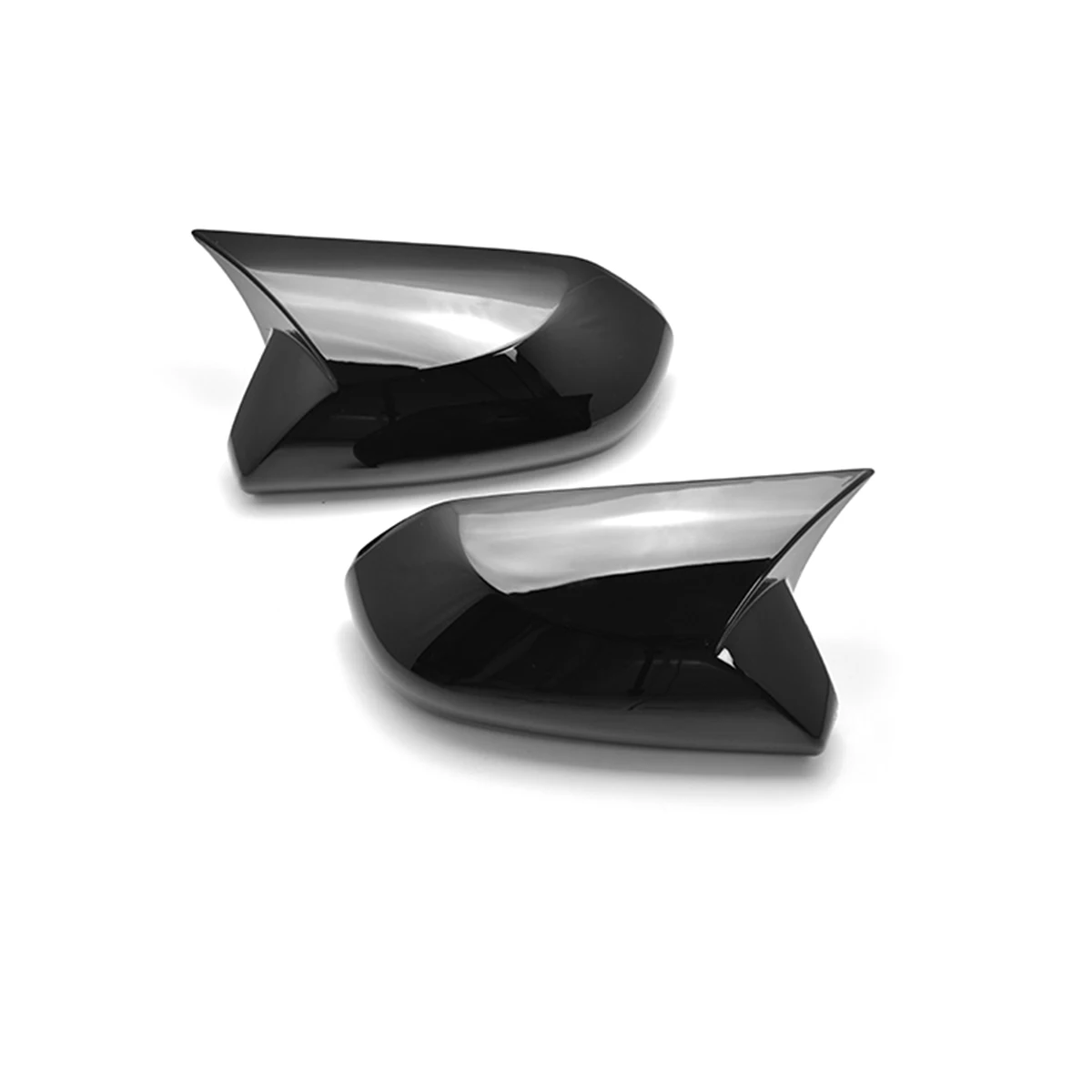 Клаксон глянцевый черный чехол на зеркало заднего вида автомобиля крышки
