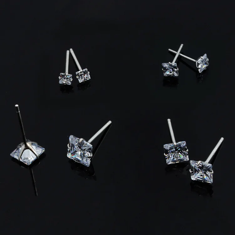 Серьги подвески из серебра 925 пробы 4/5/6 мм|jewelry jewelry|jewelry earringsjewelry |