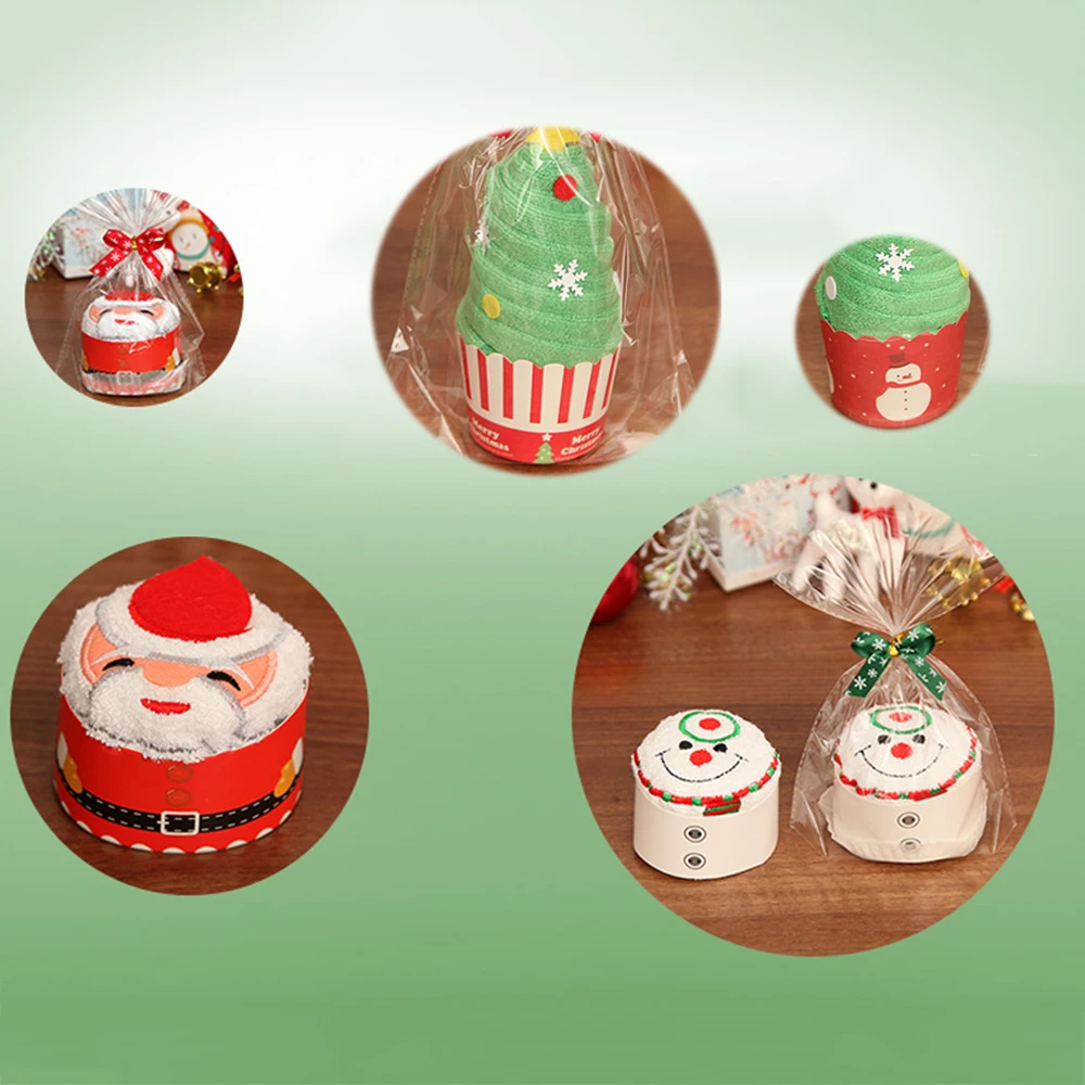 Хлопковое полотенце для кекса рождественский подарок детей 30х30см|Кулоны и