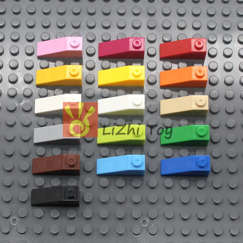 MOC склон кирпич 1*3 4286 DIY просвечивающие блочные кирпичи совместимые с сборными