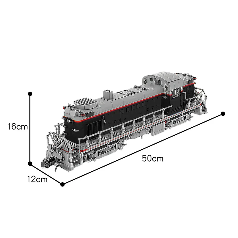 

Diy Simulation Technische Train (Black 1:38) Model Moc 52188 Building Blocks Bricks Union Alco Rs-2 Kids Educational Toys Gifts