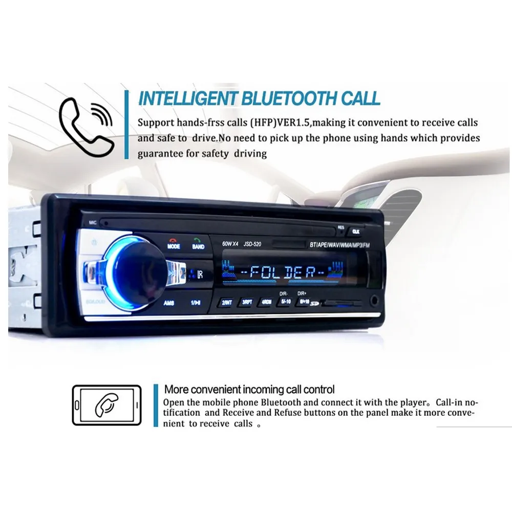 1din Авторадио 12 в автомобильный Радио Bluetooth стерео плеер AUX IN MP3 FM/USB In Dash аудио пульт