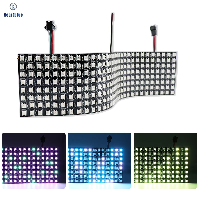 WS2812B WS2812 RGB светодиодный цифровой гибкие индивидуально адресуемых Панель