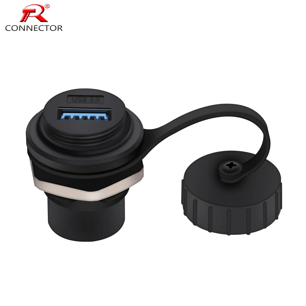 Водонепроницаемый разъем USB 3 0 для крепления на панели без пайки тип адаптер