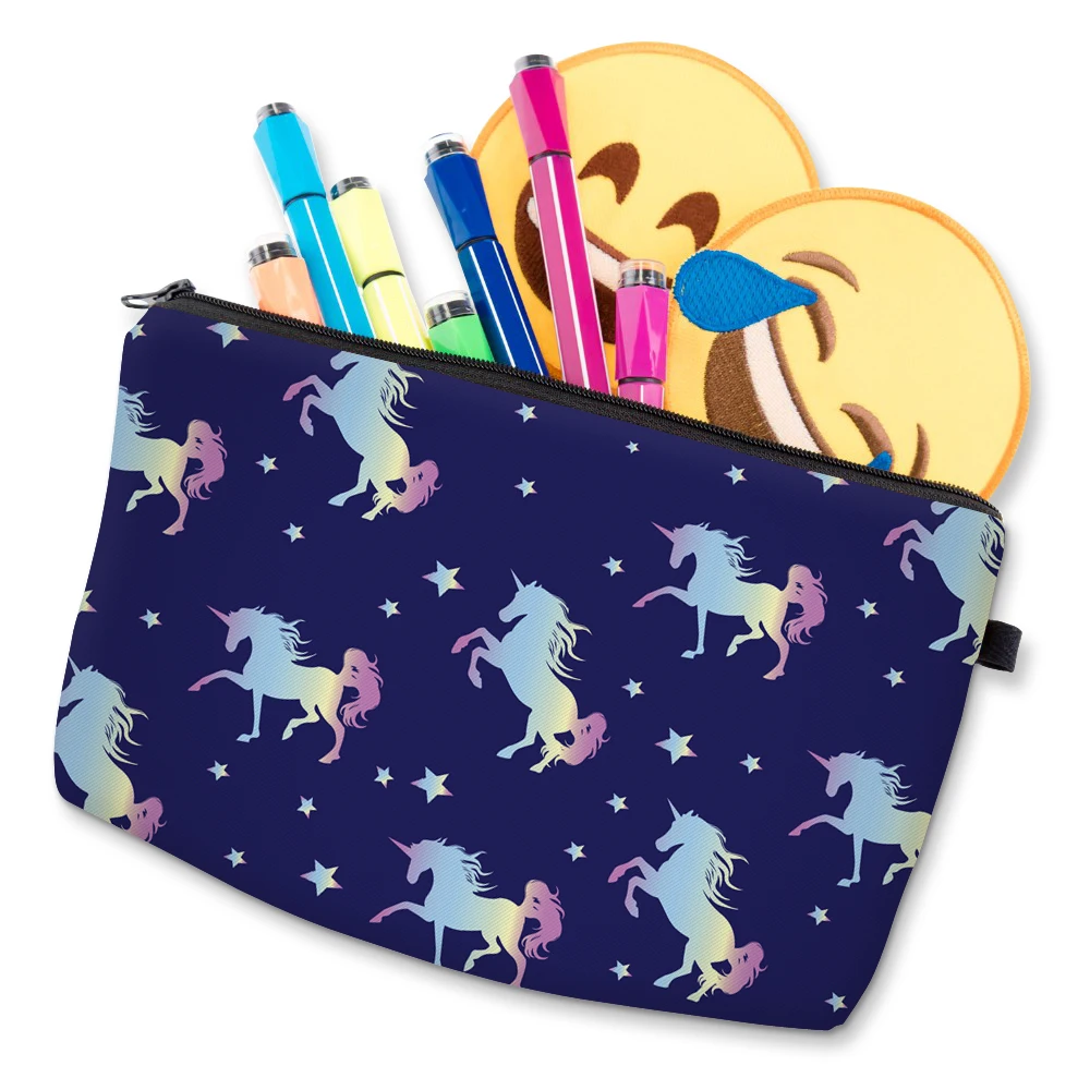 Deanfun водонепроницаемые вместительные маленькие косметички с принтом Dreamy Unicorn Star