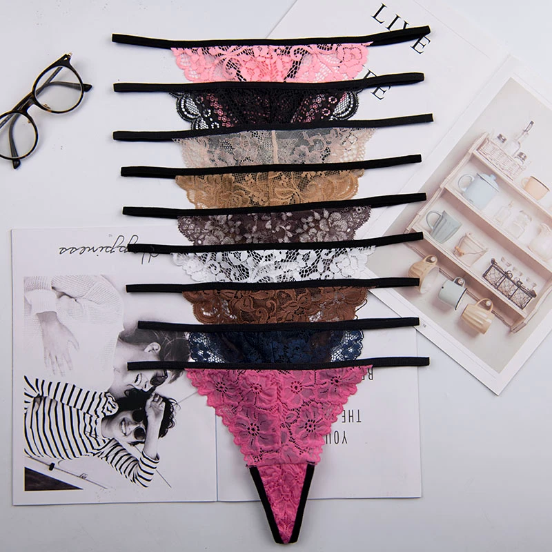 S-XXL women g-string sexy lace underwear ladies panties lingerie bikini pants thong intimatewear 5pcs/lot ac163 | Женская одежда