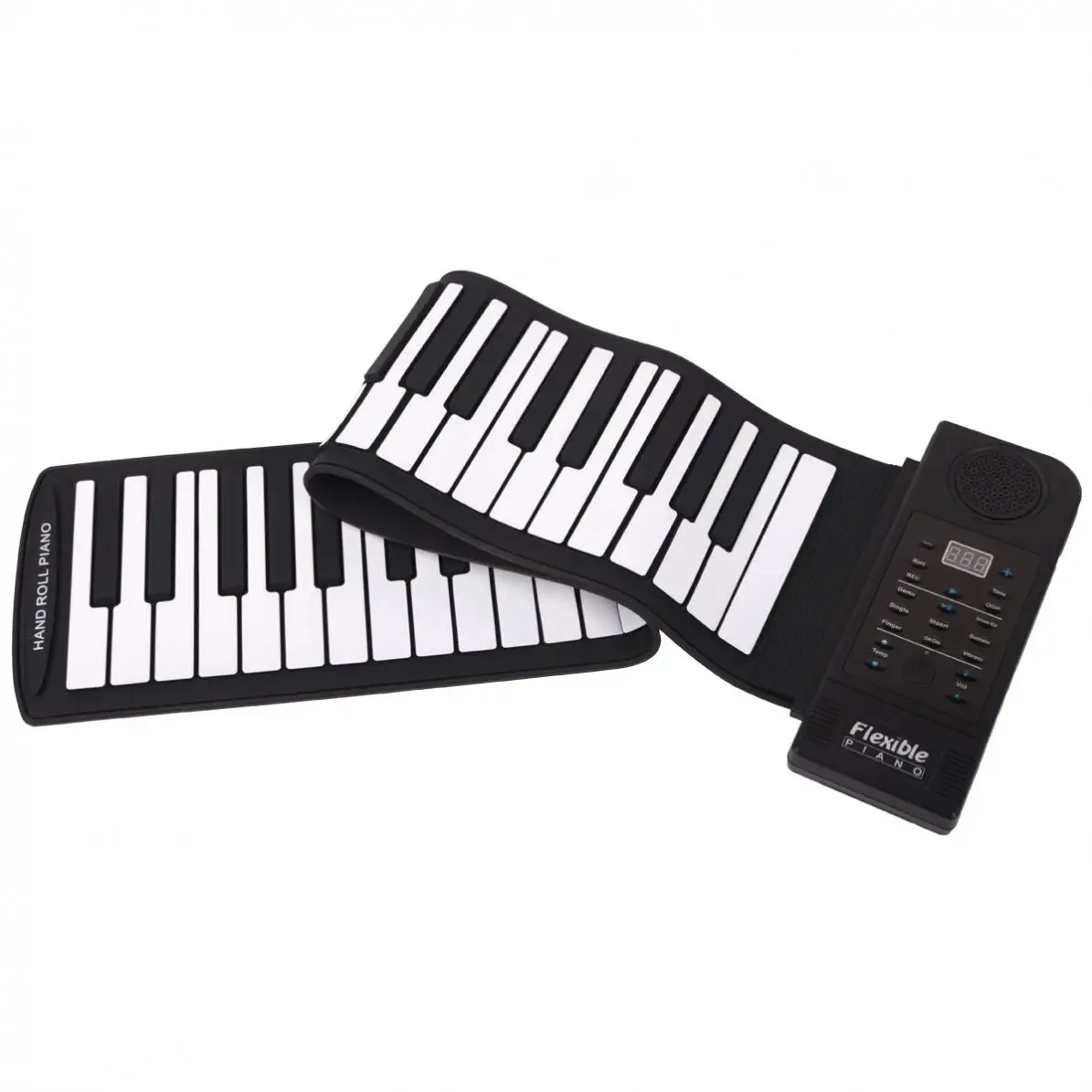 SLADE Portable 61 Keys Roll Up Flexible Silicone Piano USB Electronic MIDI Keyboard Piano enlarge