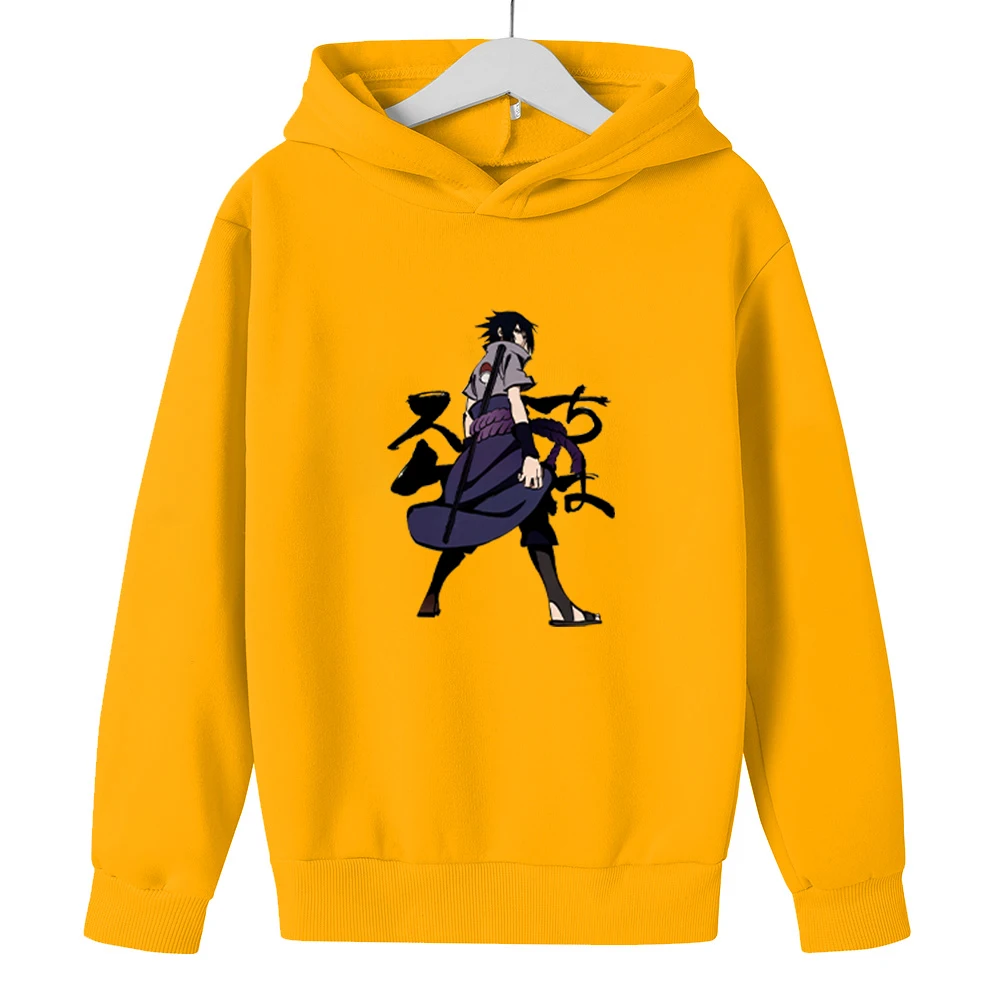 

Kids Sweaters 2021 Baby Anime Clothes Boy Hoodies Uzumaki Harajuku Tops 3-14T Spring Autumn Fleece Casual Pullover Girl Sets