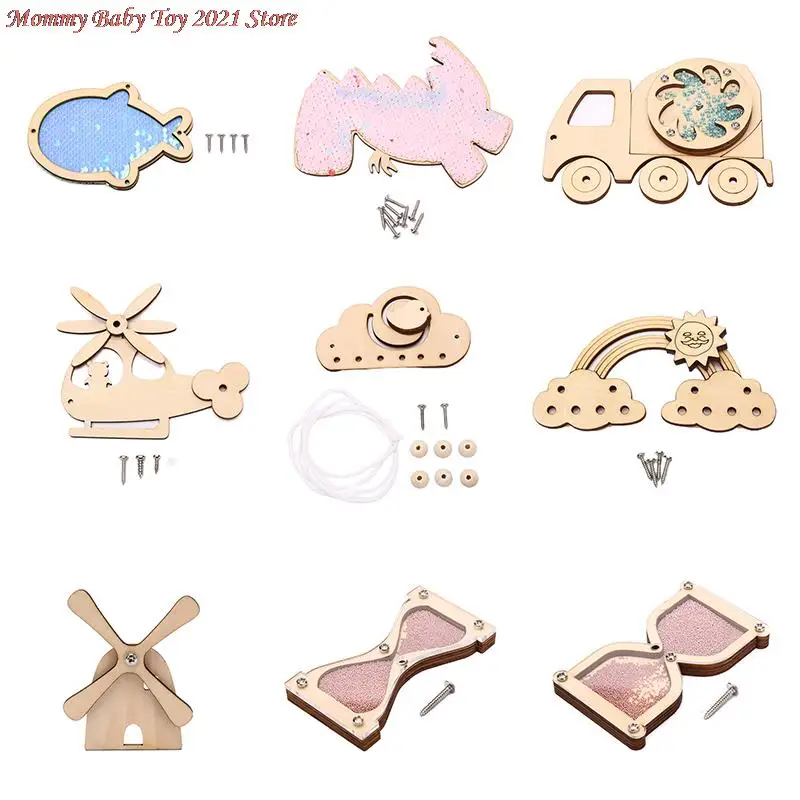 Фото - Montessori Kids Busy Board Accessories Wood DIY Toy Material Early Education Activity Board Parts Basic Skills Learning Model children busy board accessories wood diy toy montessori material early education activity toddler toys for basic skills learning