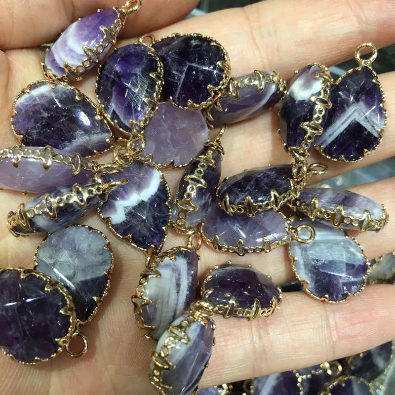 Натуральный камень агат искусственная форма изысканный кулон сделай сам