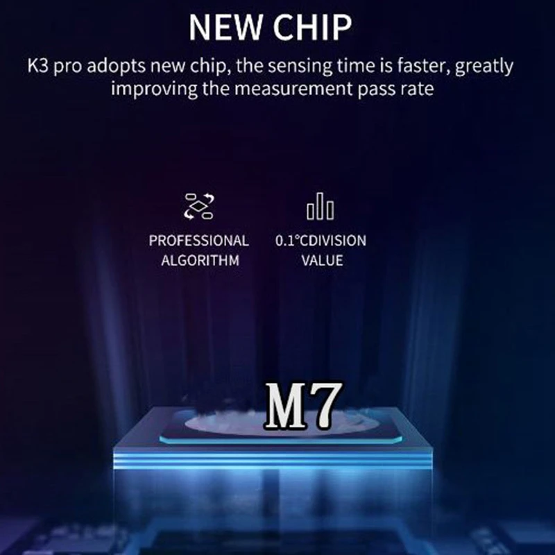 

M7 Non-Contact Infrared Thermometer Digital M7 Forehead Hand Temperature Sensor, Wall-Mounted