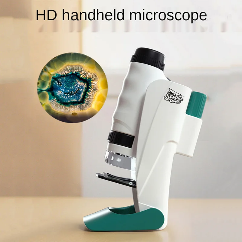 Children's Portable Electronic Cell Phone Microscope Biological 120 Times HD High Power Toy