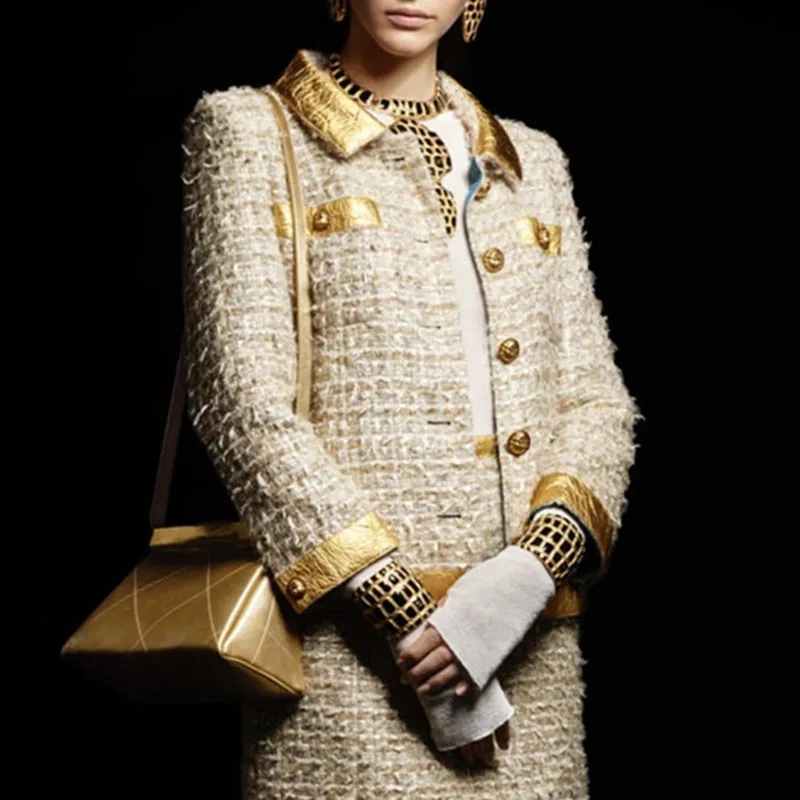 Подиум женский твидовый комплект Женский 2 шт. юбка Топ 2019 осень элегантный OL