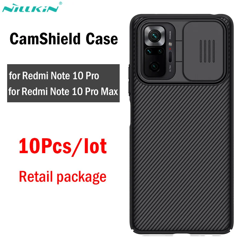 

10Pcs/lot Nillkin CamShield Case for Xiaomi Redmi Note 10 Pro/Note 10 Pro Max Case Slide Camera Lens Protection Cover Wholesales