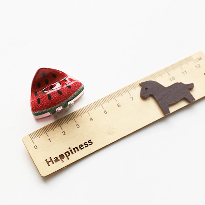 Заколка для волос девочек пластиковые милые заколки в форме фруктов с арбузом