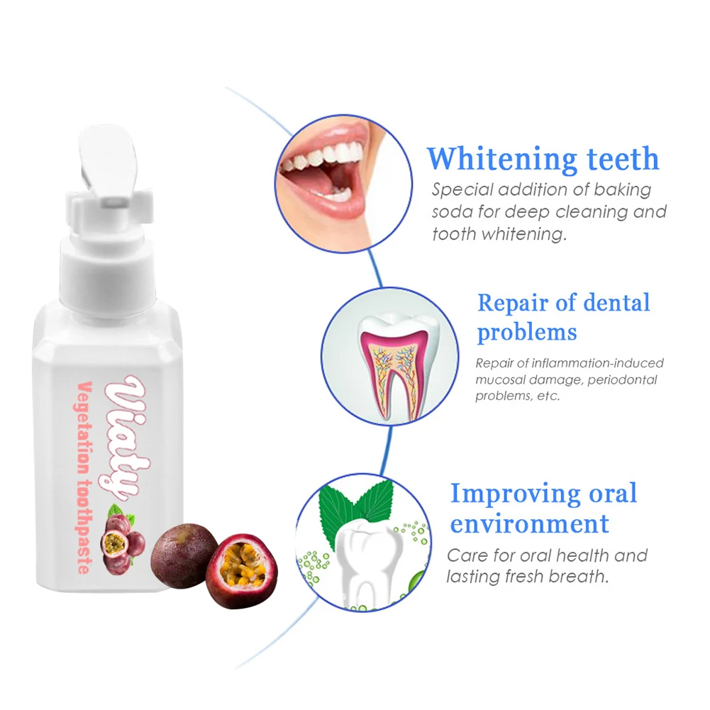 

2019 Stain Remover Press Type Toothpaste Whitening Anti Bleeding Gums Fresh Oral Care
