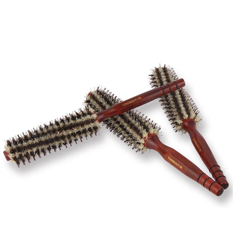 Профессиональная щетка для ухода за волосами с деревянной ручкой волнистые