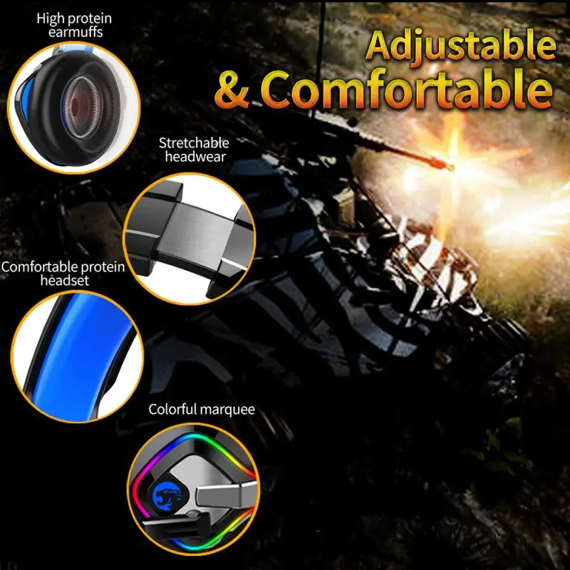 

4D Stereo High-end LED Pro Gaming Headset FOR PC/NS