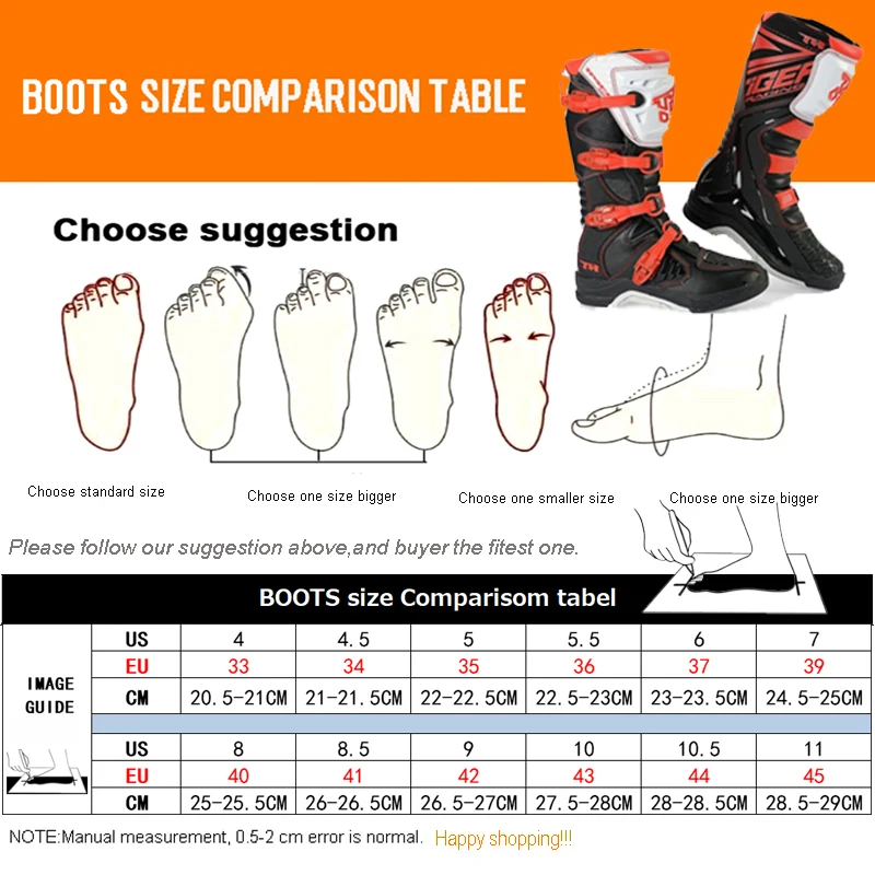 Ботинки мужские и детские для мотокросса мотоботы езды на велосипеде обувь