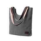 2020 классические винтажные холщовые сумки Европейская и американская мода ретро серые женские сумки для покупок Женские повседневные сумки на плечо