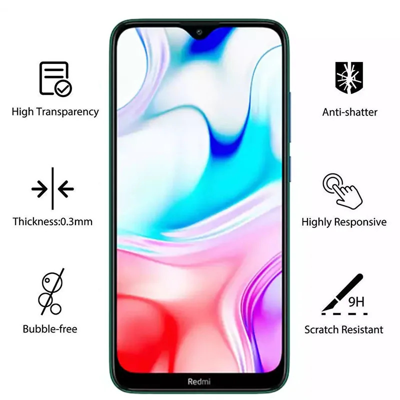 Чехол для Redmi 8a закаленное стекло Защита экрана Xiaomi Ksiomi 8 a a8 полное покрытие