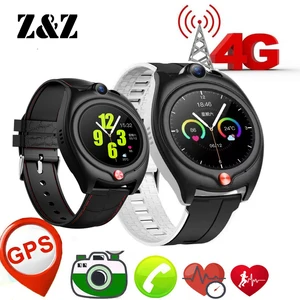 smart 4g video call watch elderly man kid child heart rate blood pressure monitor gps wifi trace locate camera phone smartwatch free global shipping