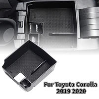 for toyota corolla 2019 2020 cross suv car interior decoration console armrest container storage box armrest auto tidying coin