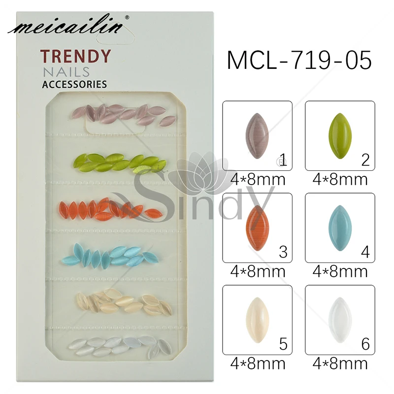 60 шт. разноцветные блестящие кристаллы для ногтей | Красота и здоровье