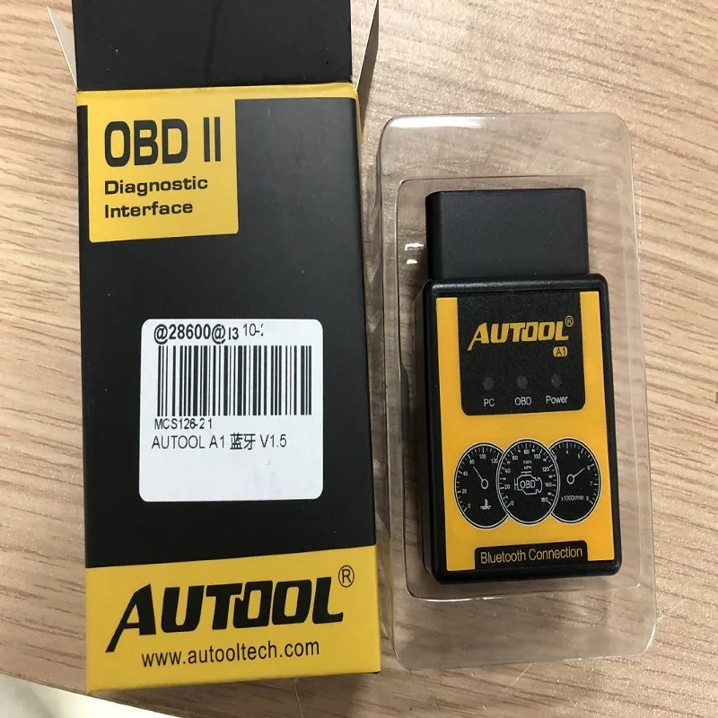 Официальный AUTOOL C1 AUTOOL A1 OBD2 сканер V1.5 Bluetooth OBD2 OBD II автомобильный диагностический сканер лучше, чем ELM327