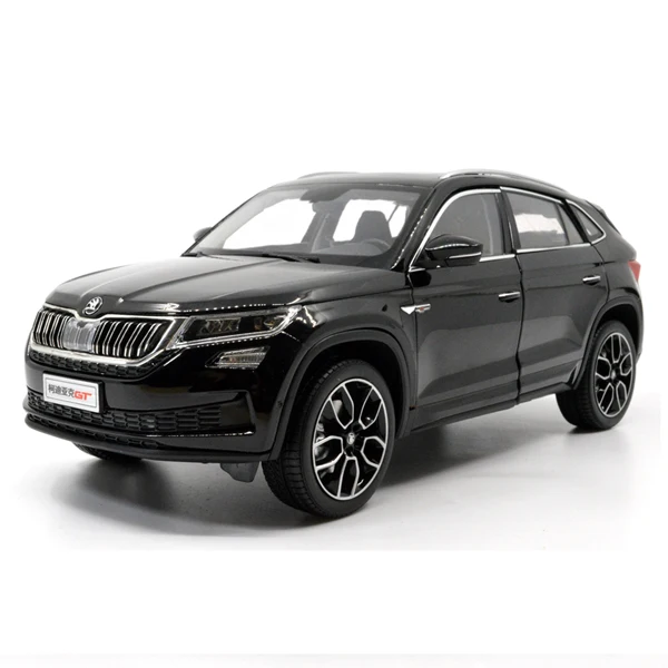Модель Paudi 1/18 1:18 Масштаб Skoda Kodiaq GT SUV черный литой модельный автомобиль игрушка двери автомобиля открыть - Цвет: 2571BK