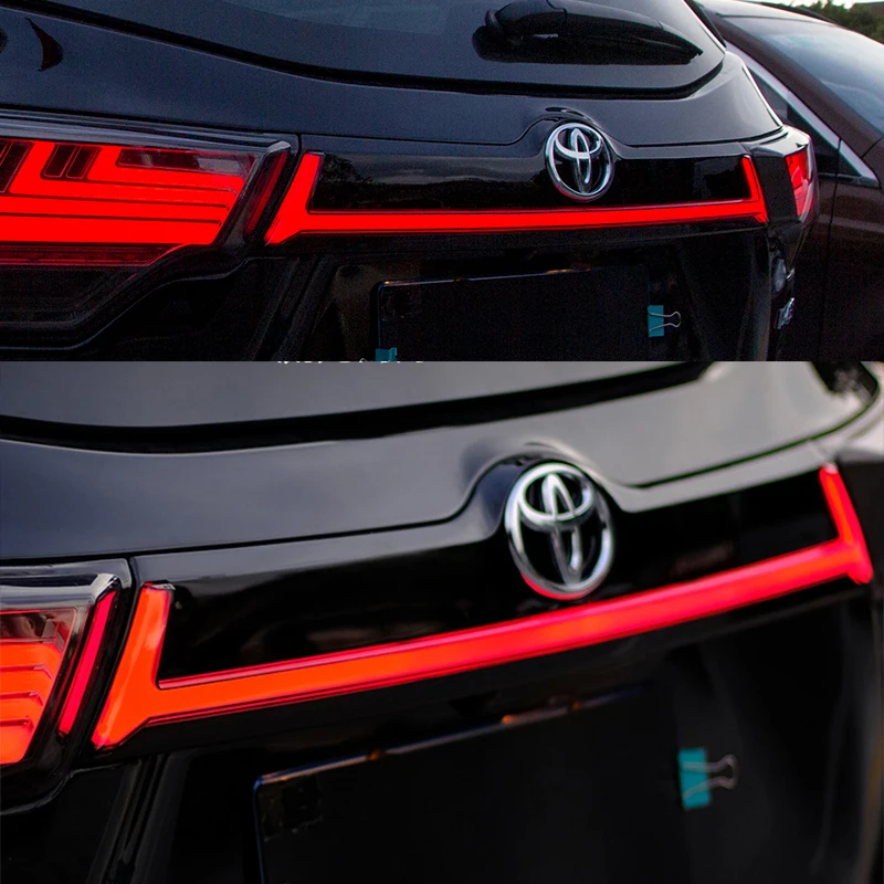 Для TOYOTA Highlander светодиодный задний фонарь с помощью светильник хвост 2015 2018