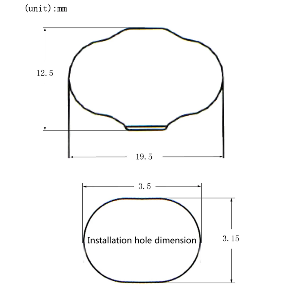 

6pcs Black Tuner Tuning Key Knobs Button for Folk Electric Guitar DIY Parts