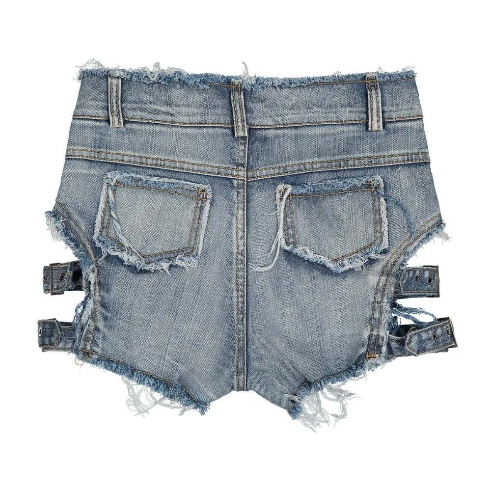 Hot Shorts Sexy High Waist Bandage Letter Women Denim Hole Jean Shorts Sexy Club DJ Dance Shorts New  jean shorts women summer