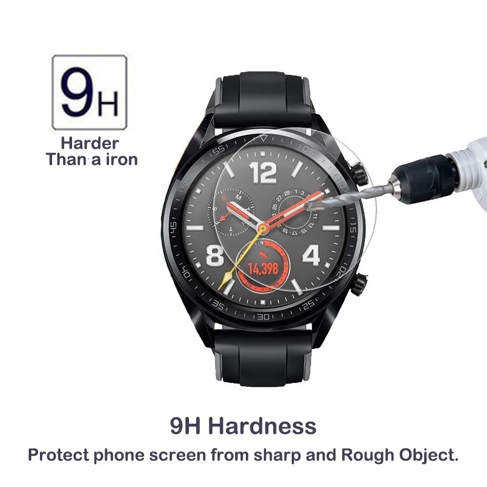 2 шт. для huawei Watch GT Active, элегантное закаленное стекло, защита экрана, защитная пленка, защита от взрывов, защита от осколков