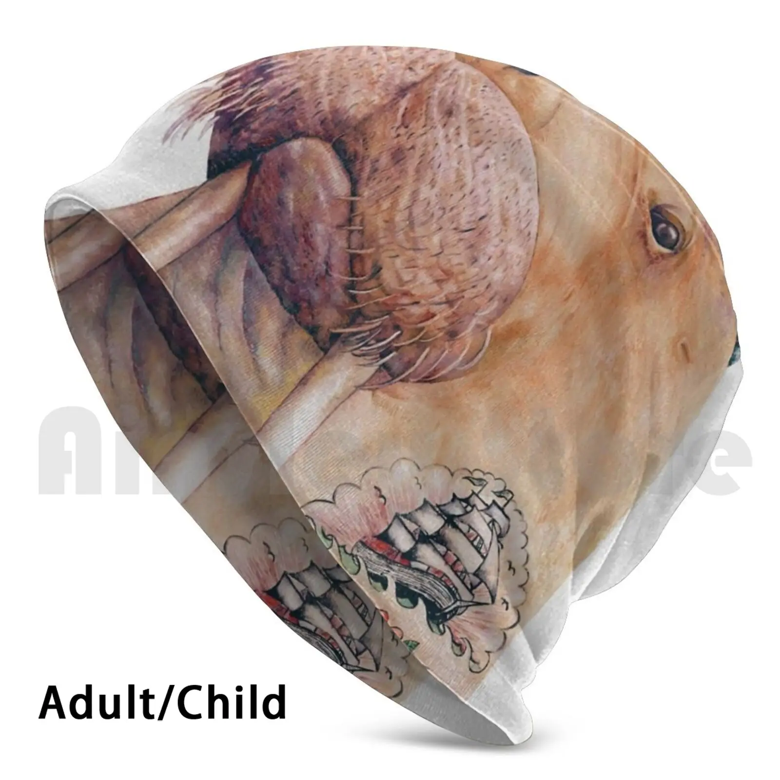 Татуированные шапки Walrus пуловер кепка удобная Татуировка татуировка со вспышкой