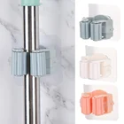 Новый держатель для швабра и метла, самоклеящийся органайзер для швабры, садовая полка для хранения, вешалка для кухонных инструментов, Складная полка для ванной комнаты