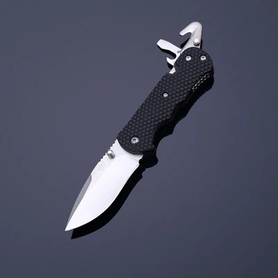 Silver and Black Sanrenmu 7045 мульти-инструменты складной карманный нож с карманным зажимом Стекло Выключатель режущий ремень для кемпинга путешествия - Цвет: Silver and Black