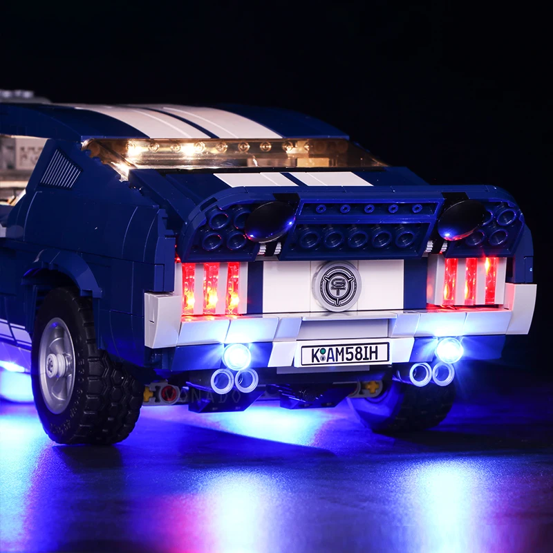 Светодиодный светильник для Lego 10265 A B Ford Mustang сделай сам креативный гоночный
