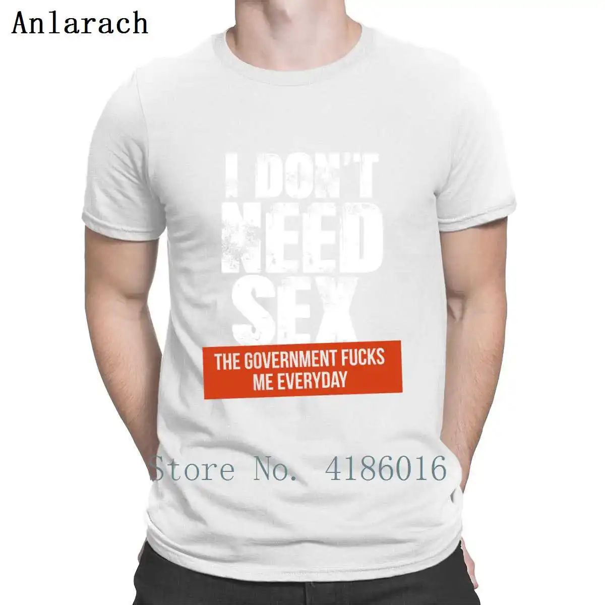 Женская футболка с надписью I Not Need Sex | Мужская одежда