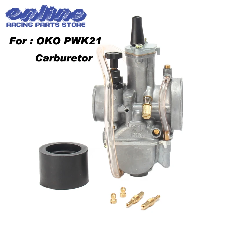 

Универсальный карбюратор для мотоцикла OKO pwk 21, КАРБЮРАТОР 21 мм с силовой струей для гоночного двигателя 2T 4T