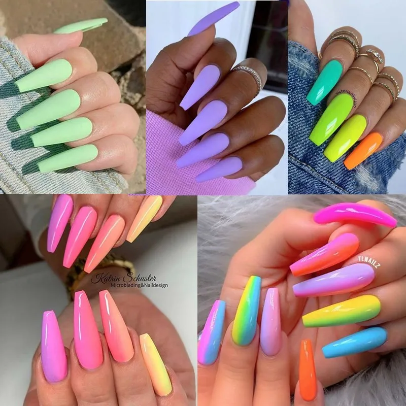 

6/10Pcs Color Gel Nail Polish Set With Base Coat Top Coat Matte Semi Permanent UV Led Gel Varnish Soak Off Nail Varnish